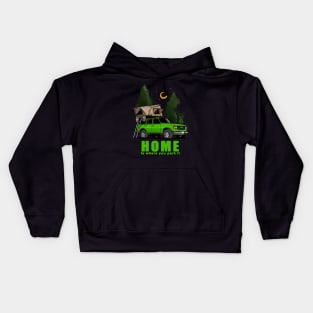 Green Land Cruiser - Home is where you park it Land Cruiser Kids Hoodie